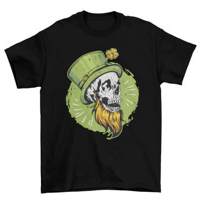 St. Patrick's Day Skull and Beard T-Shirt - Fashion 5