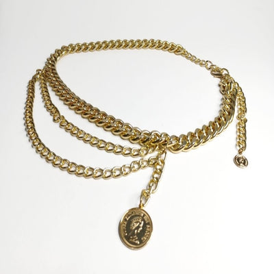 Multilayer Gold Chain Belt - Fashion 5